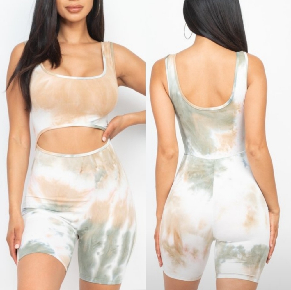 🆕🌿TYE DYE BODYCON ROMPER🌿